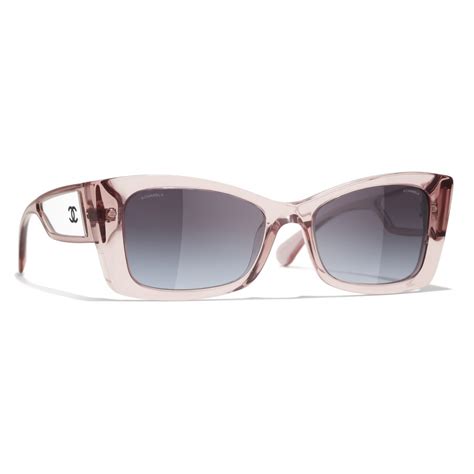 pink chanel glasses|Chanel sunglasses with clear sides.